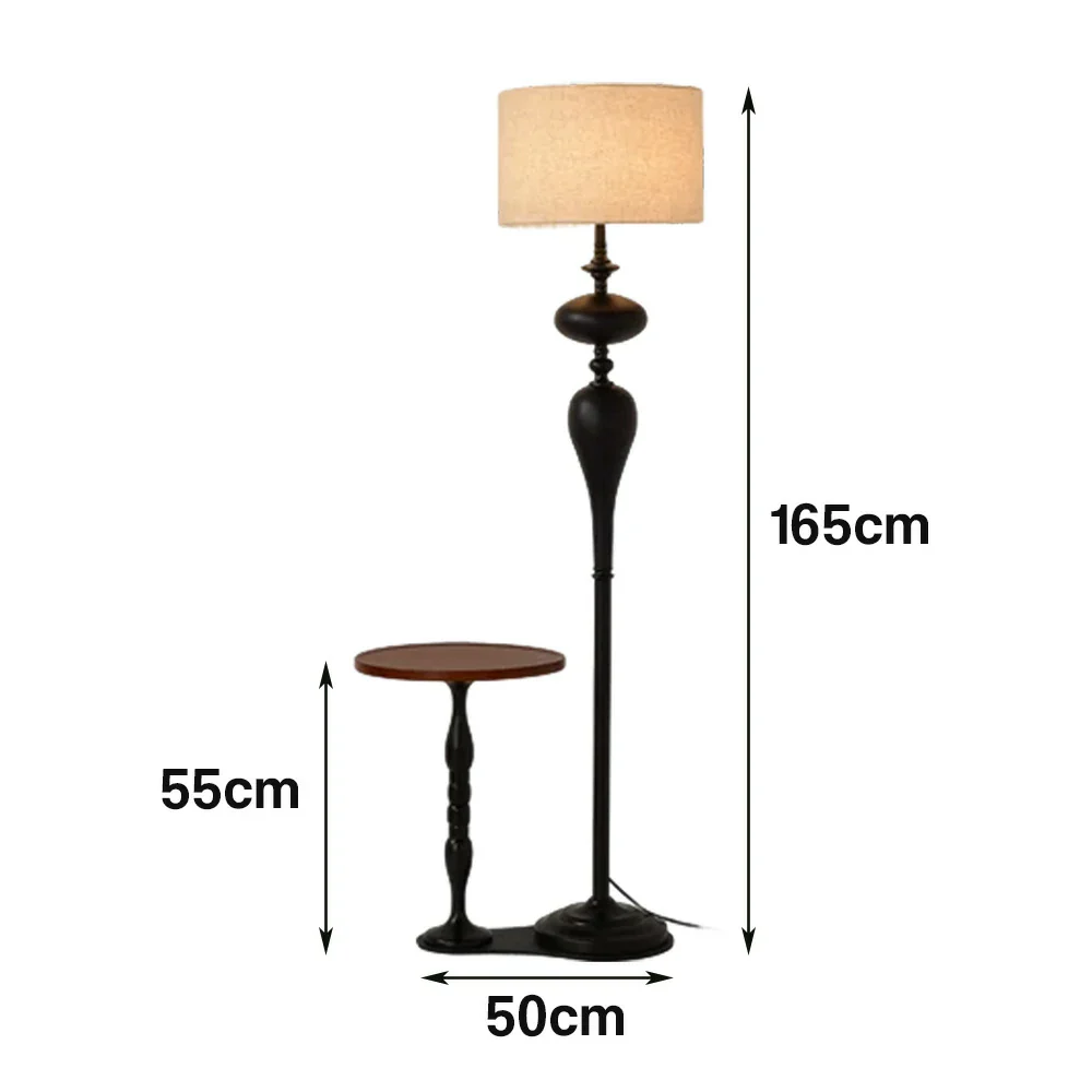 LIVARA Modern Floor Lamp Soft Ambient Light Beech Wood Top Handwoven Fabric Shade Elegant Style - Image 5